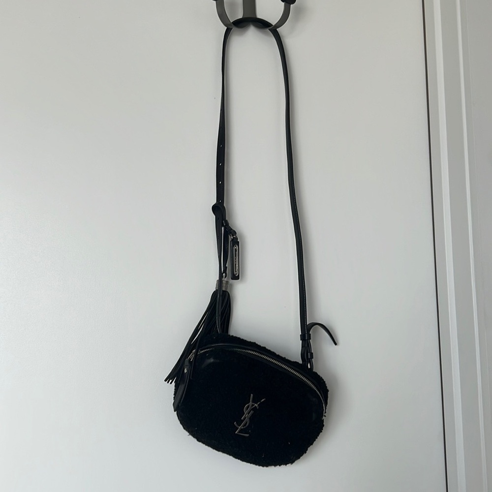 YSL Shearling Fanny Pack